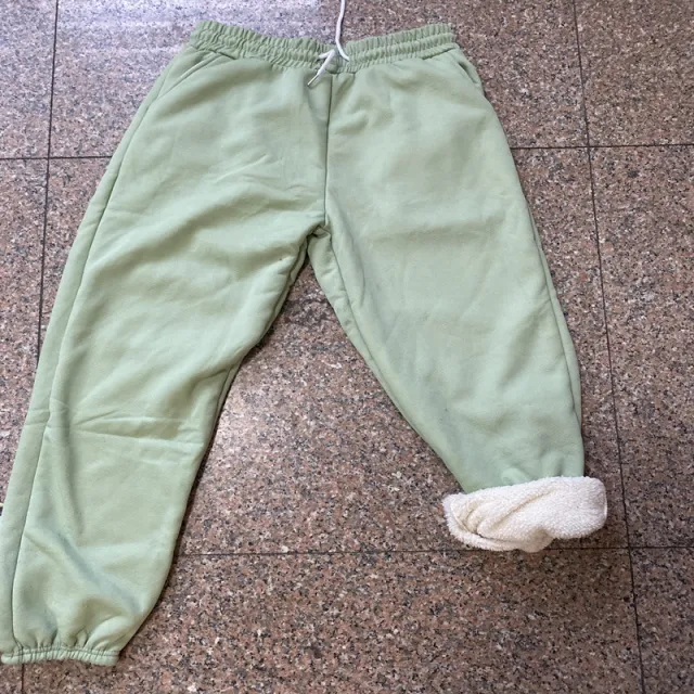 Women's plus fleece padded sweatpants Green - Shop at LoveMi