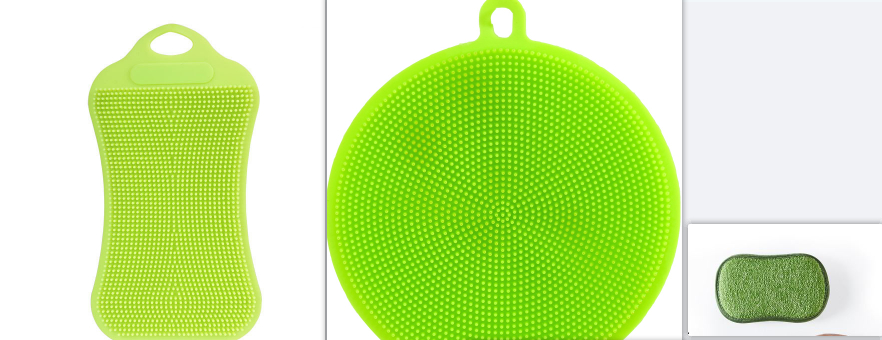 Silicone dishwashing brush