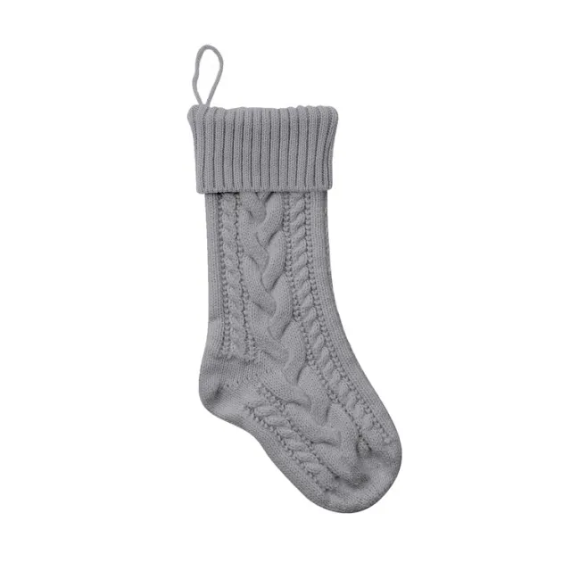 Knitted Christmas Gift Bag Decorations Gray - Shop at LoveMi