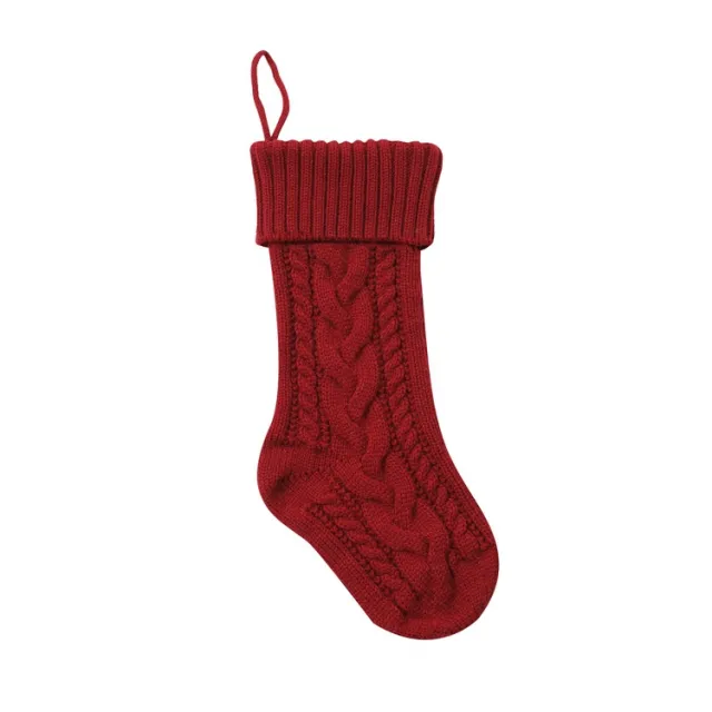 Knitted Christmas Gift Bag Decorations Red - Shop at LoveMi