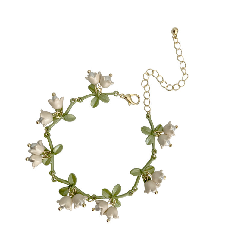 White Lily Bracelet Female Niche Design Items Female
