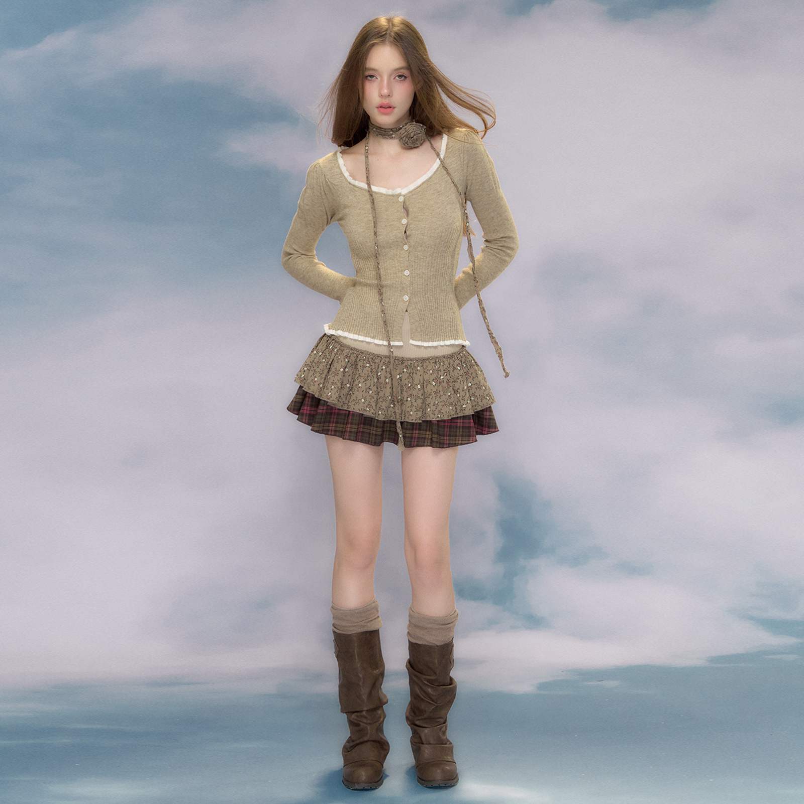 Lace Wool Vintage Cardigan Jacket