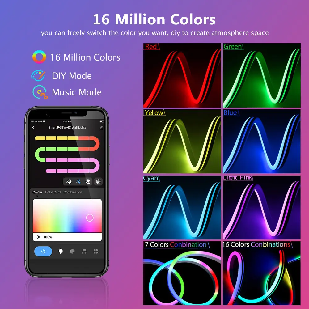 WiFi Smart DIY Modeling Music Neon Light