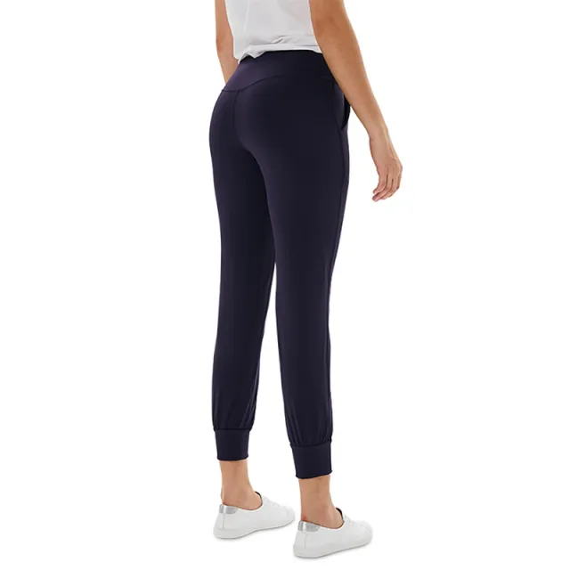 Loose Pocket Yoga Cropped Pants Blue - Shop at LoveMi