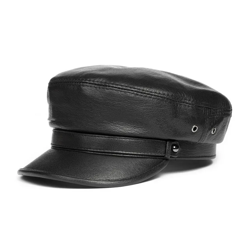 Women's Autumn And Winter Leisure Flat-top Cap - H1912 Black