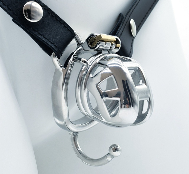 Chastity Lock Wearables For Males Metal Chastity CB Lock Ascetic Bird Cage Ultra Micro 50Mm Arc Ring Belt - Shop at LoveMi