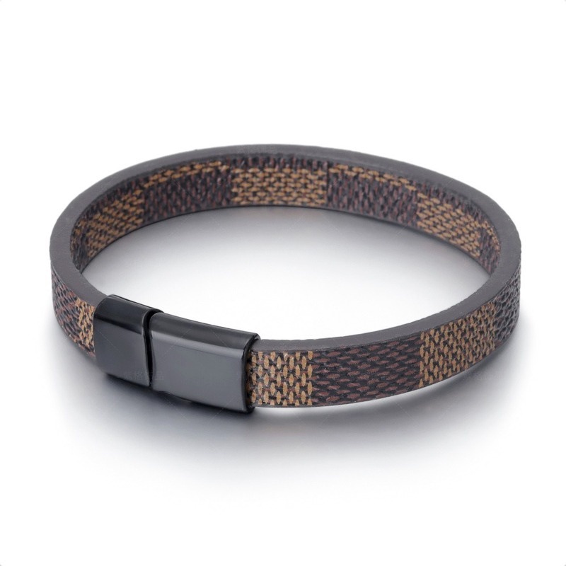 Zinc Alloy Magnetic Couple Bracelet European And American Leather Handmade Retro Ornament