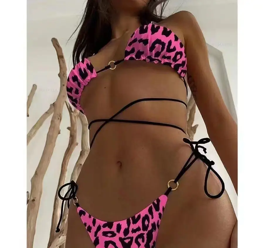 Women's Sexy Cross-border Metal Buckle Bikini Swimsuit