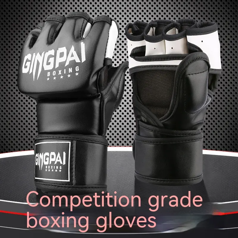 Adult Male and Female Half Finger Boxing Gloves Glove