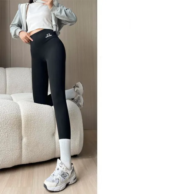 Women's Fashion Simple Cashmere Protein Shark Weight Loss Pants Black With Extra Lining - Shop at LoveMi
