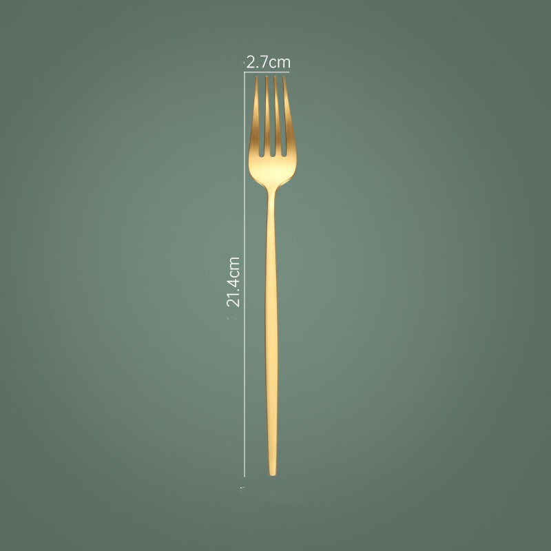 Gold Matte Dinner Fork