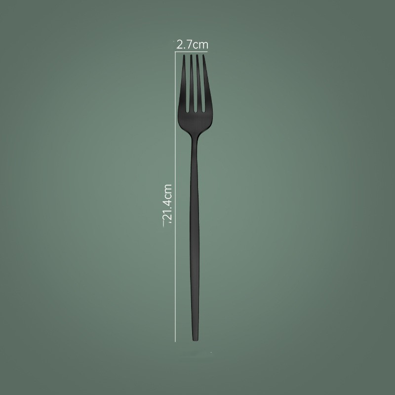 Black Matte Dinner Fork