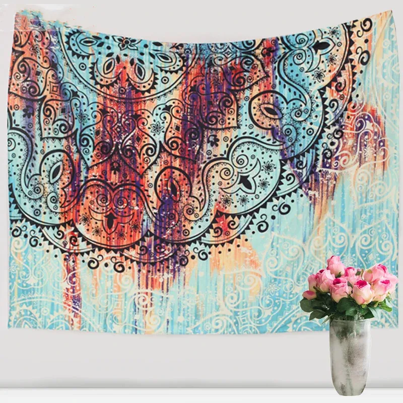 Sevenstars Bohemian Mandala Tapestry Hippie Floral Tapestry Sketched Flower Tapestry Art Print Tapestry For Room – image 4