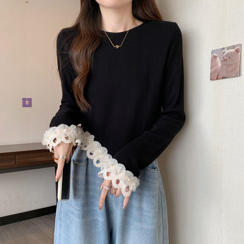 Vintage Patchwork Floral Knitwear For Ladies