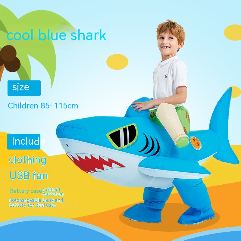 Big Blue Shark small Child