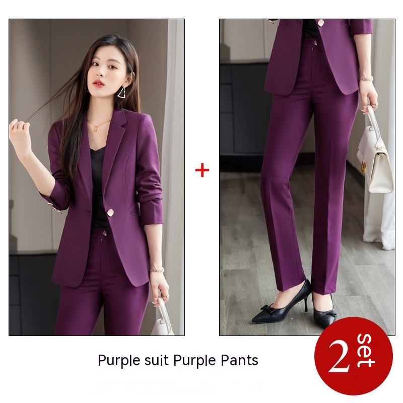 Purple Suit Pants