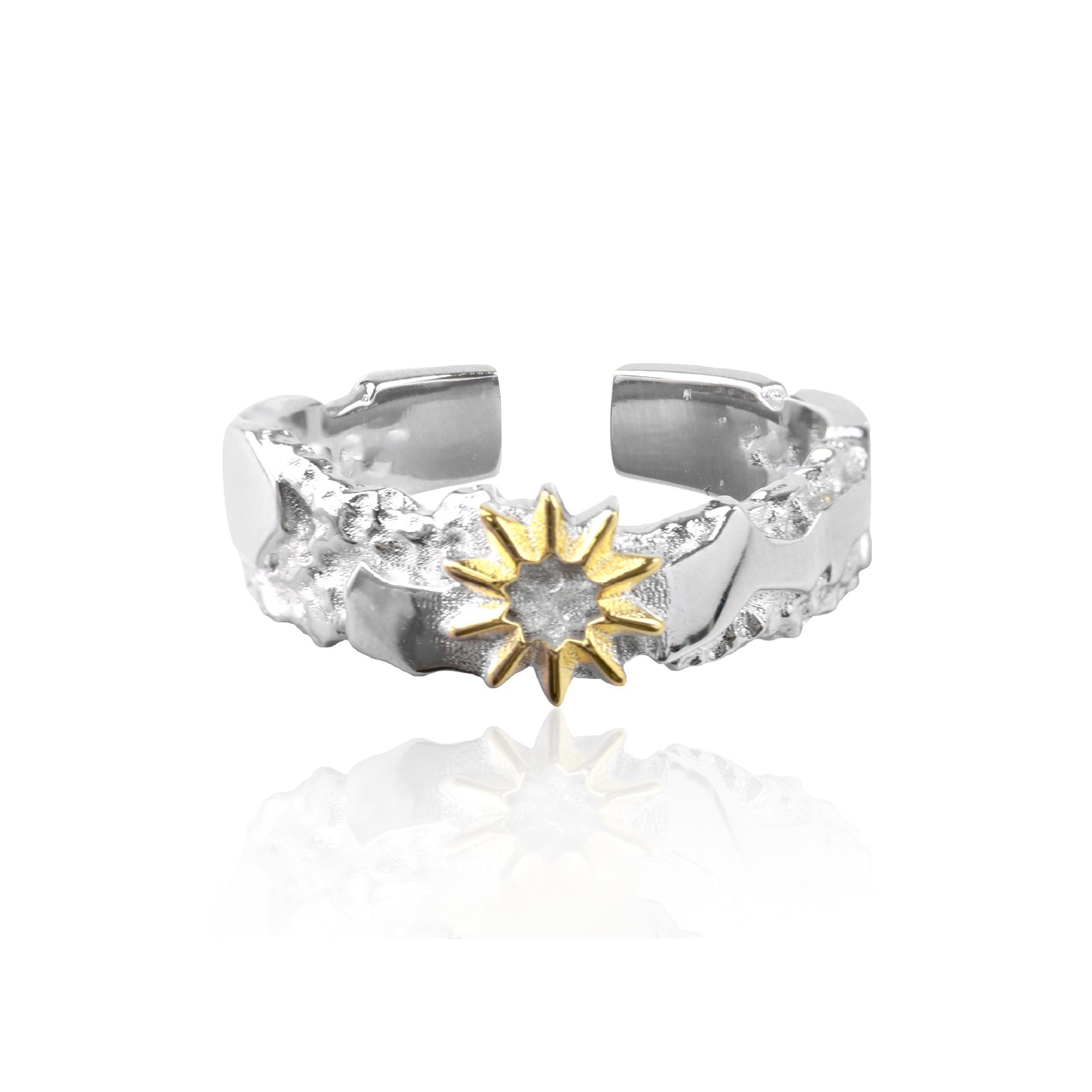 Sun Moon Tonghui Ring Female Special-interest Design Cold Wind High Sense
