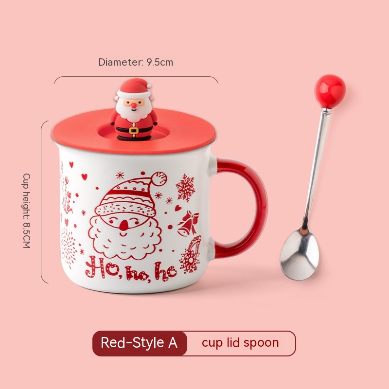 Pattern A Red With Cover Spoon