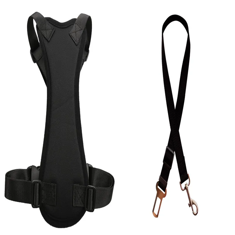 Car Seat Belts For Pets - Black