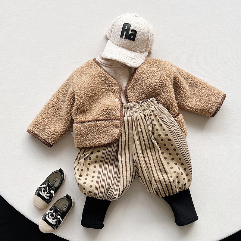 Children's Fur Coat Boys And Girls Plush Jacket