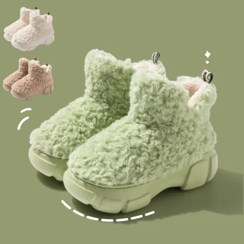 Winter Cashmere Snown Boots with 6cm Platform Warm Plus