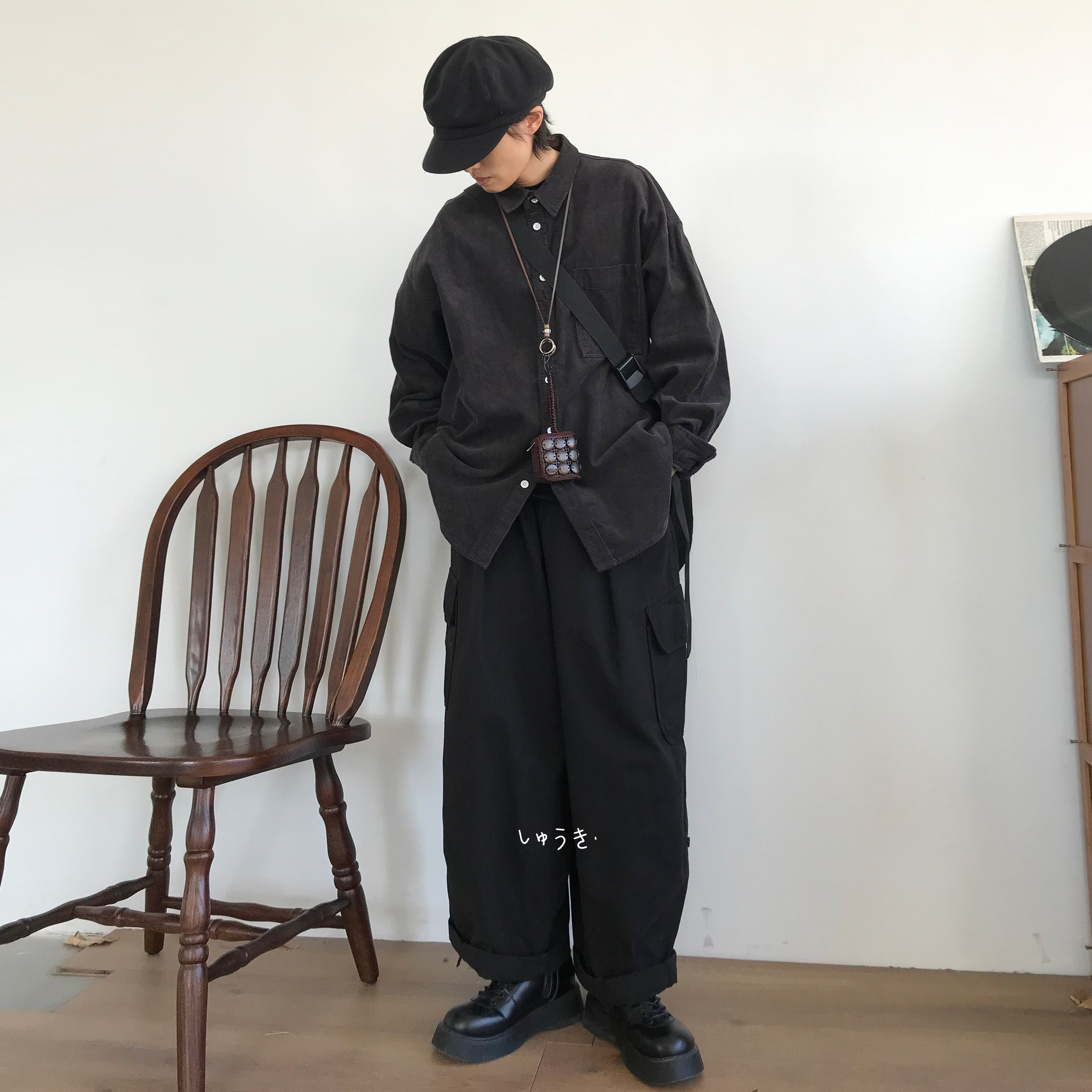 Vintage Corduroy Shirt Men's Loose And Warm Coat