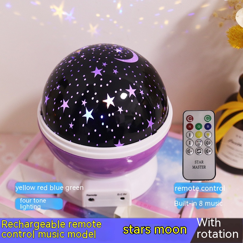 Rechargeable Star Moon Purple