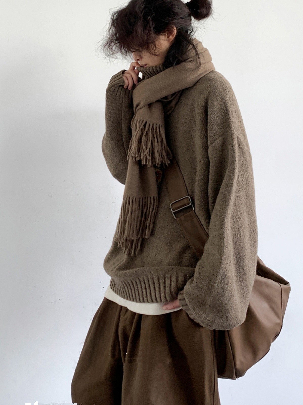 Turtleneck Sweater Men's Pullover Knitting Bottoming Shirt