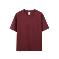 Hot Stamping Technology Short Sleeved Round Neck T-shirt - Ruby-2Xl