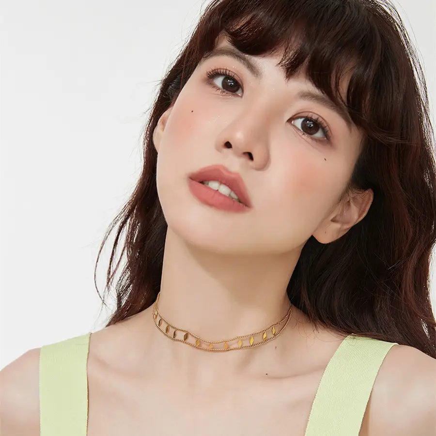 Girls Retro Ins Style Niche Personality Choker Necklace