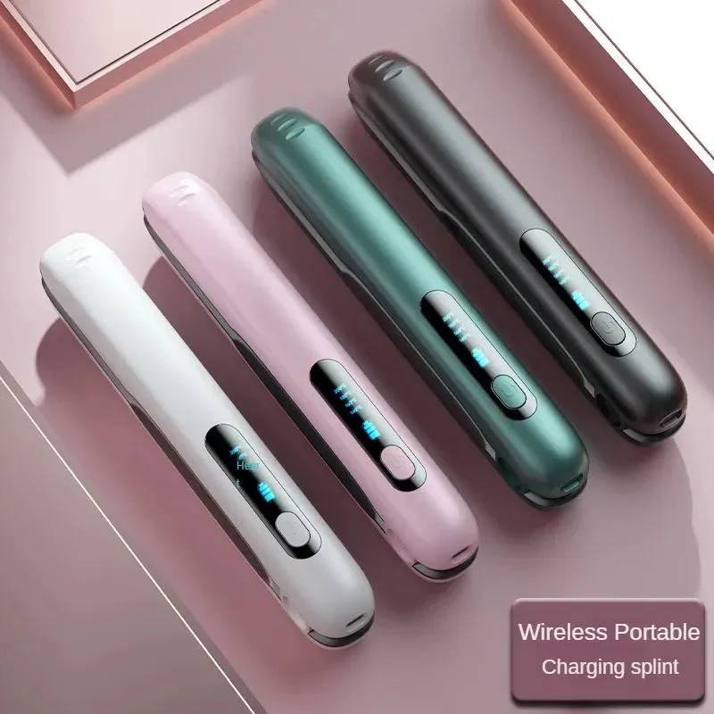 Wireless Hair Straightener Flat Iron Mini 2 IN 1 Roller USB 5000mAh Max 200 Degree Portable Cordless Curler 4 Levels Dry And Wet Uses – image 2