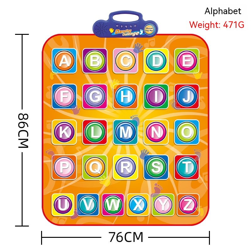 English alphabet dance blanket