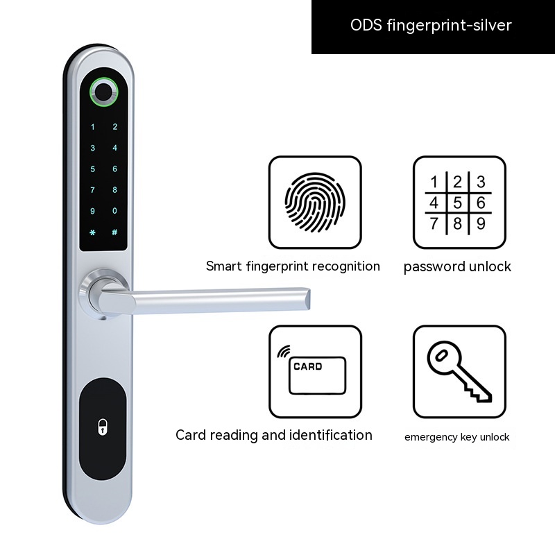 Silver Long Handle Fingerprint