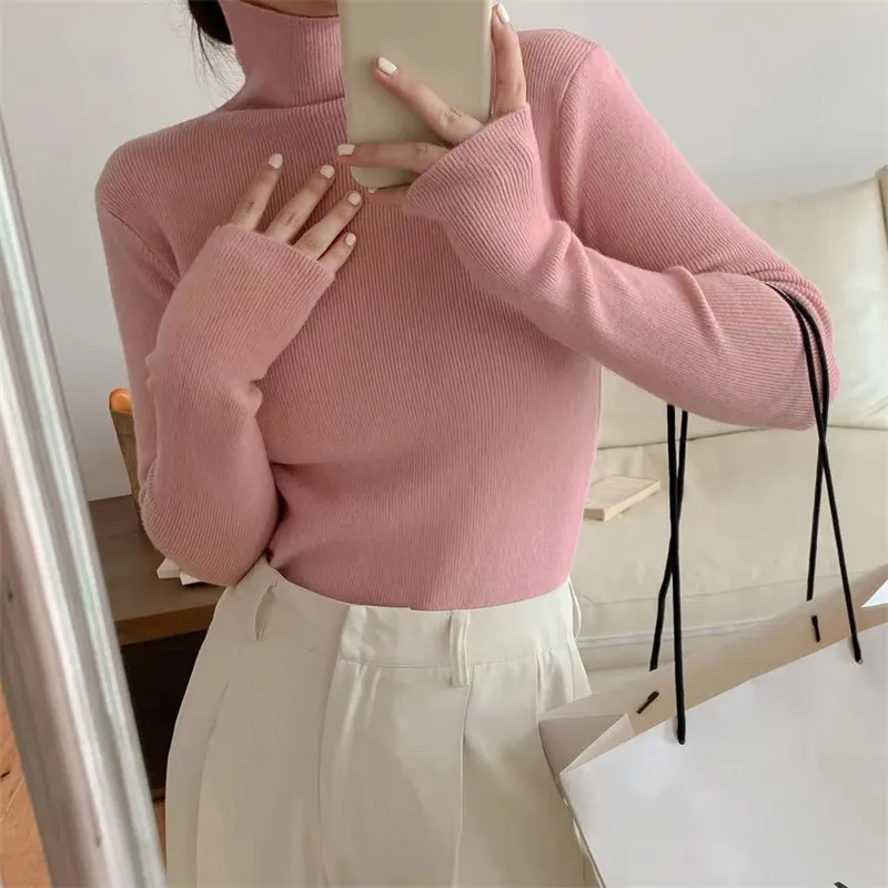 Women's Fashionable Sweater Top - Light Pink