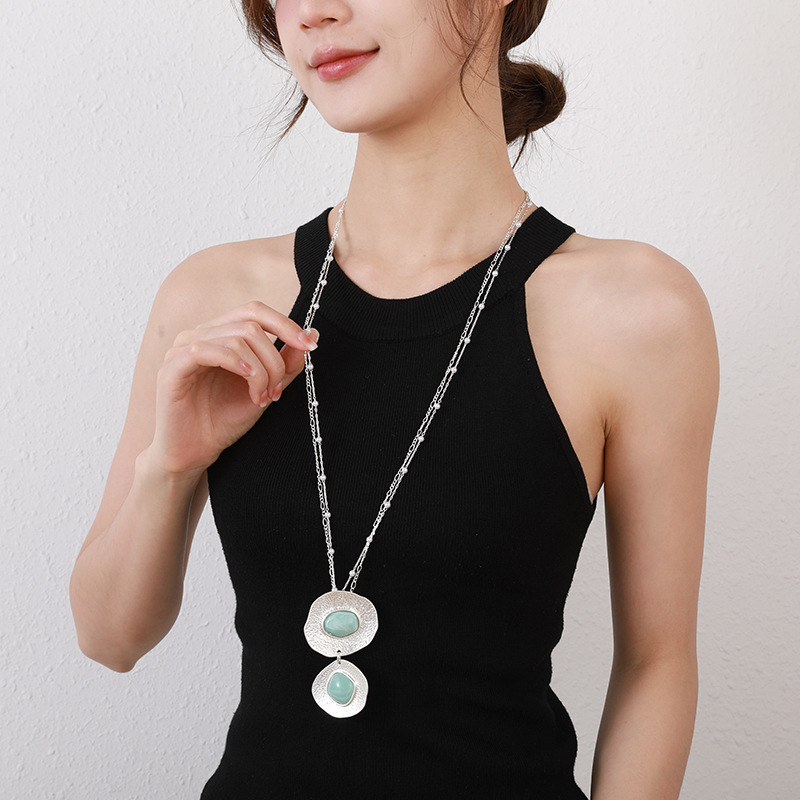 Women’s Long Necklace Metal High-end Fashion