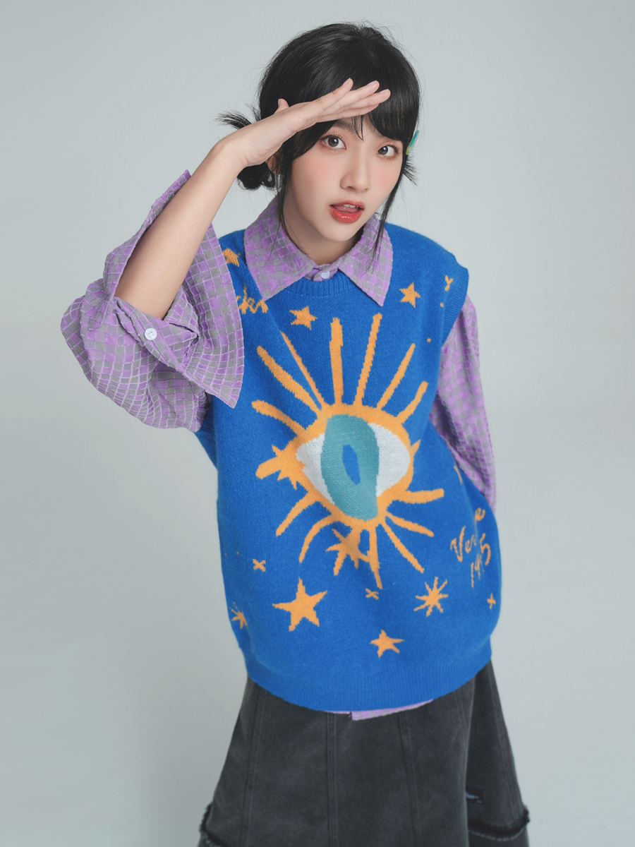 Knitted Sweater Vest For Women