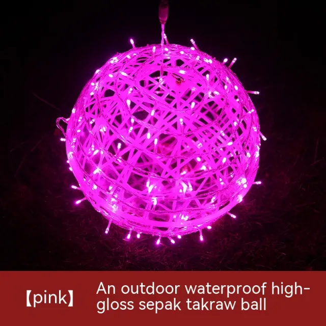 LED Vine Bal Light Waterproof Christmas Holiday Decorative String Lights Pink Shell Pink - Shop at LoveMi