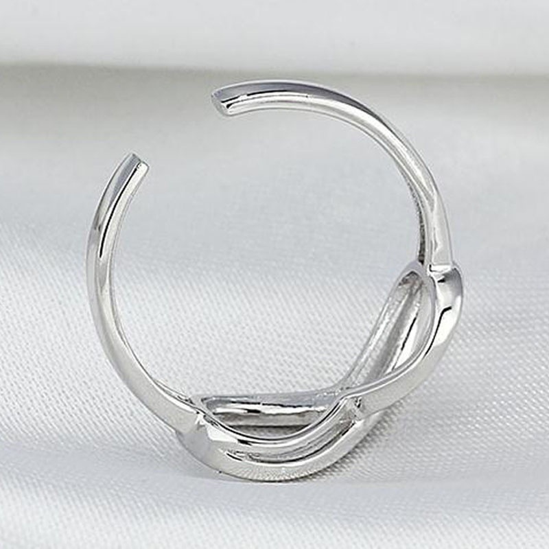 8-word Necklace Infinite Symbol Bracelet Hollow Ring Ornament Three-piece Set