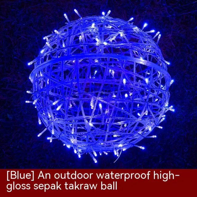 LED Vine Bal Light Waterproof Christmas Holiday Decorative String Lights Blue Shell Blue - Shop at LoveMi