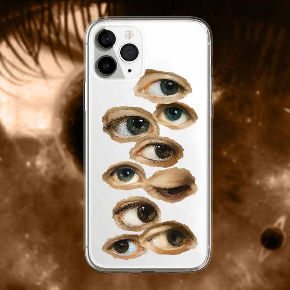 Hand Drawn Eye Soft Phone Case - Image 4