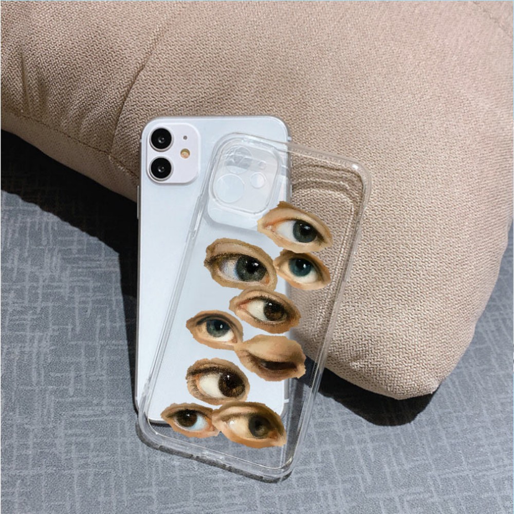 Hand Drawn Eye Soft Phone Case - Image 3