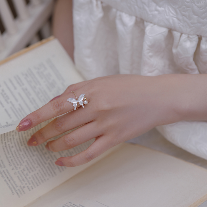 Natural Freshwater Pearl 14K Gold Wrapped Women's Ring
