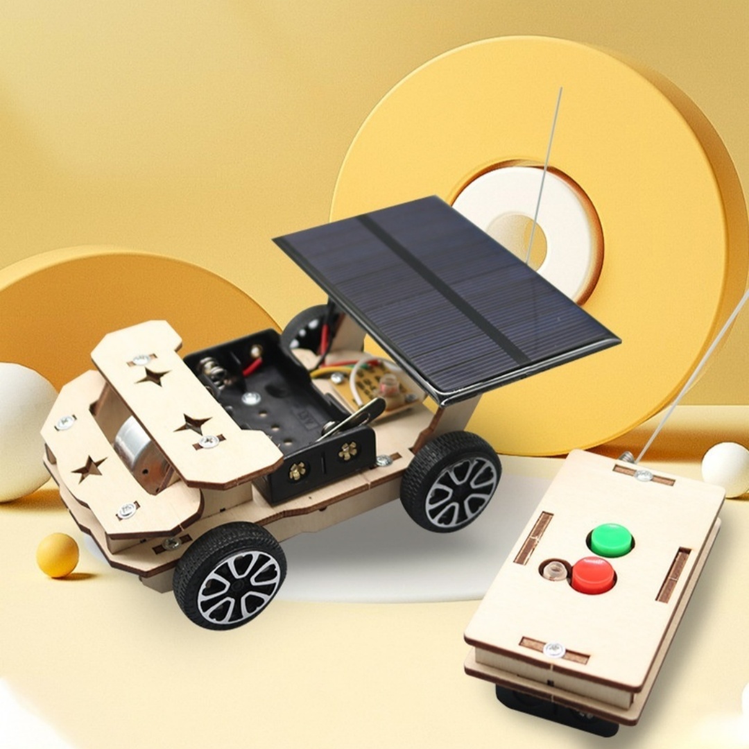 Student Technology Small Production Solar Wireless Remote Control Car Experiment Small Invention Science Education