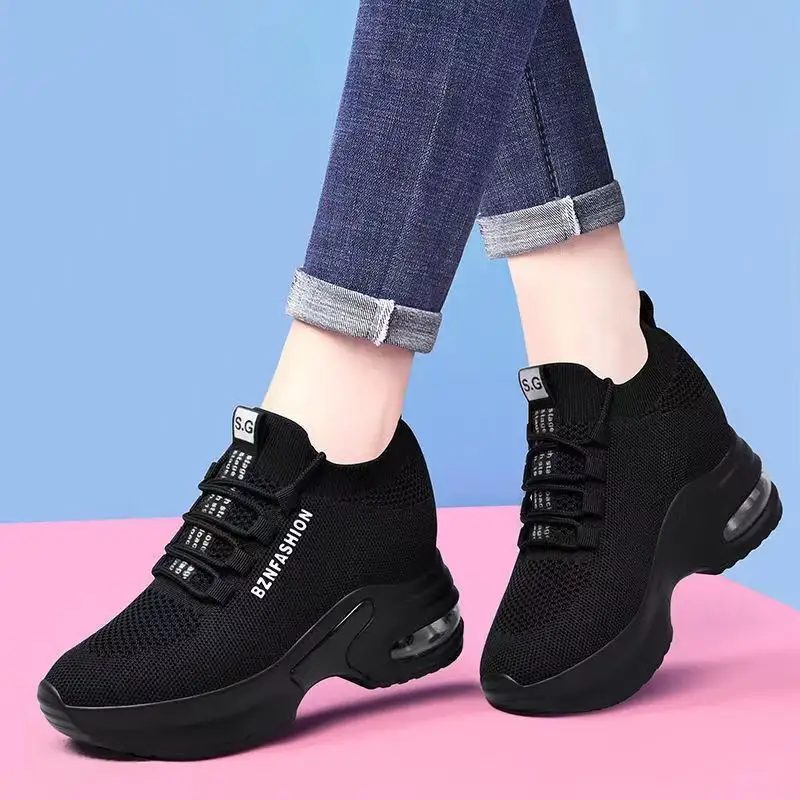 Height Increasing Insole Women's Fly Woven Mesh Sports Leisure