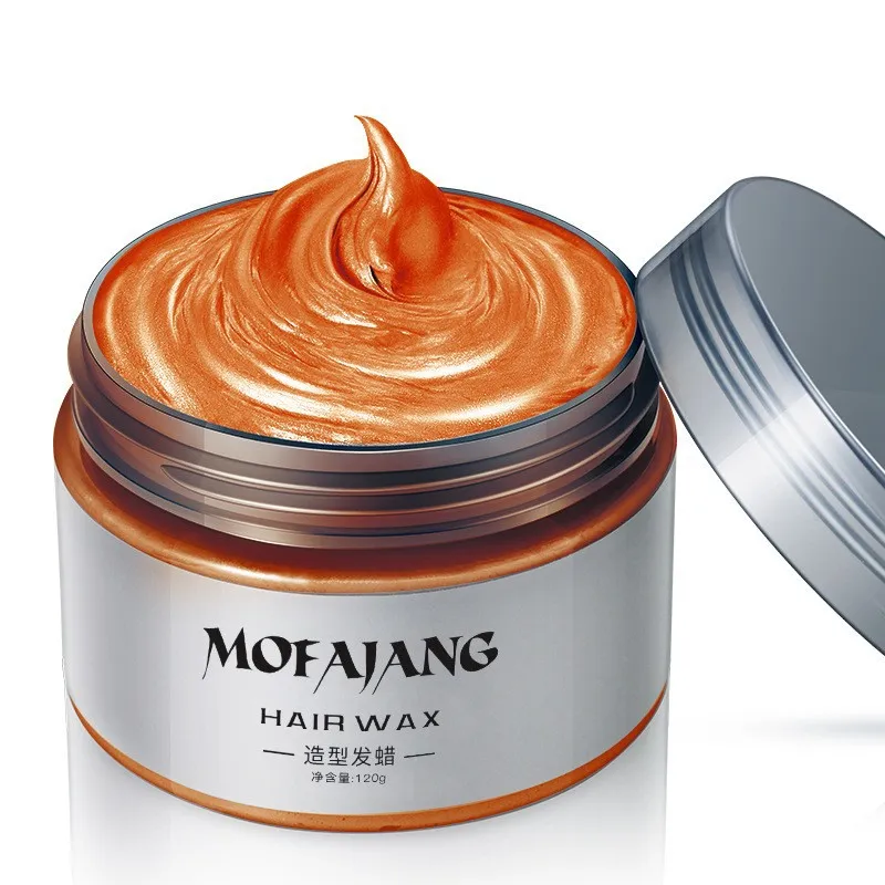Grandma Grey Hair Wax, Colored Hair Mud, Popular And Continuously Styling Hair Products - Orange
