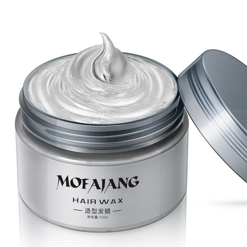 Grandma Grey Hair Wax, Colored Hair Mud, Popular And Continuously Styling Hair Products - White