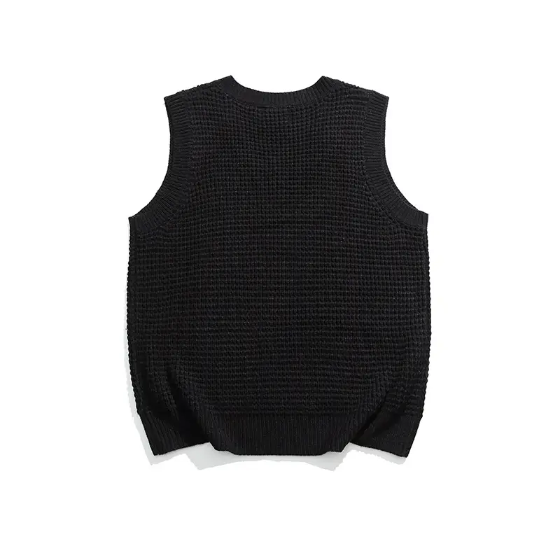 Japanese Leisure Knitted Vest All-match Shawl Small Shawl Sleeveless Top For Men