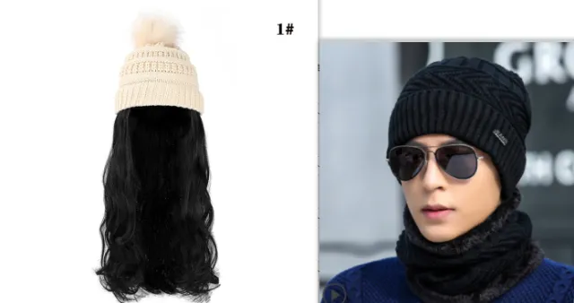 One piece Wig Ful Set Fashion Big Wave Wig Head Set8 - Shop at LoveMi