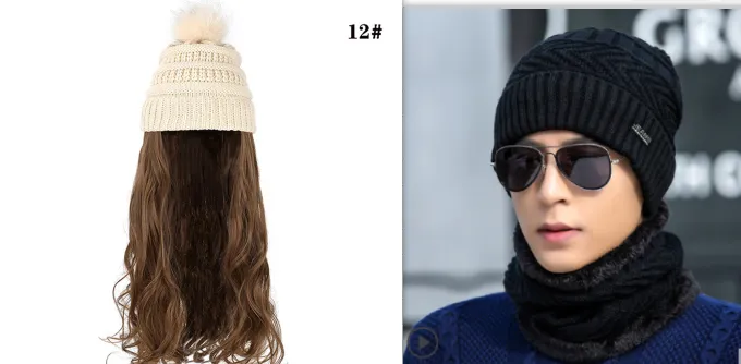 One-piece Wig Ful Set Fashion Big Wave Wig Head - Set9
