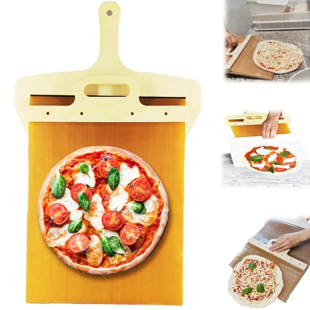 Kitchen Gadgets Sliding Pizza Shovel Non Stick Smooth Cutting